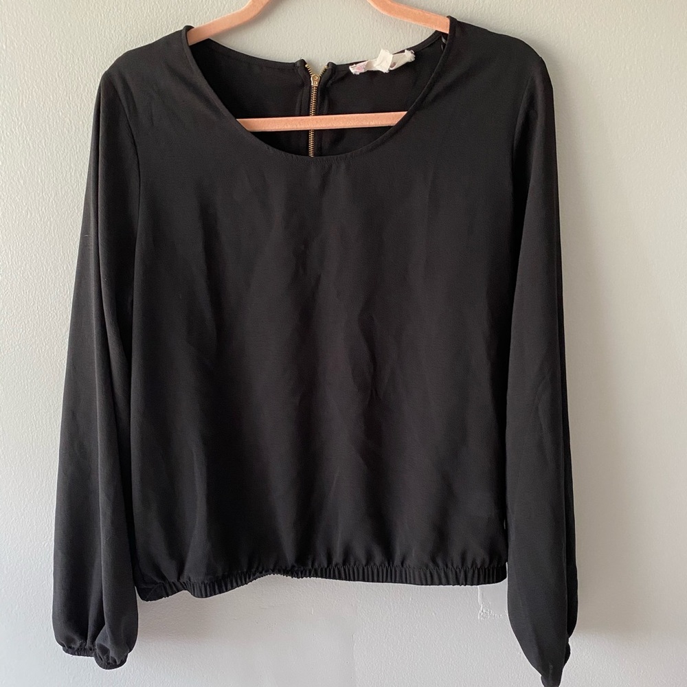 Black Chiffon Top